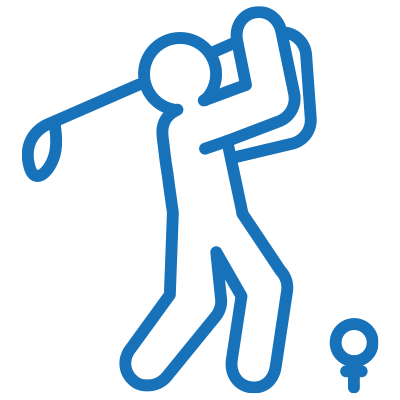 golf simulator icon